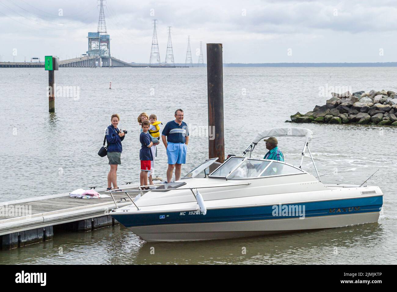 Virginia Newport News near James River Bridge,fishing recreation water
