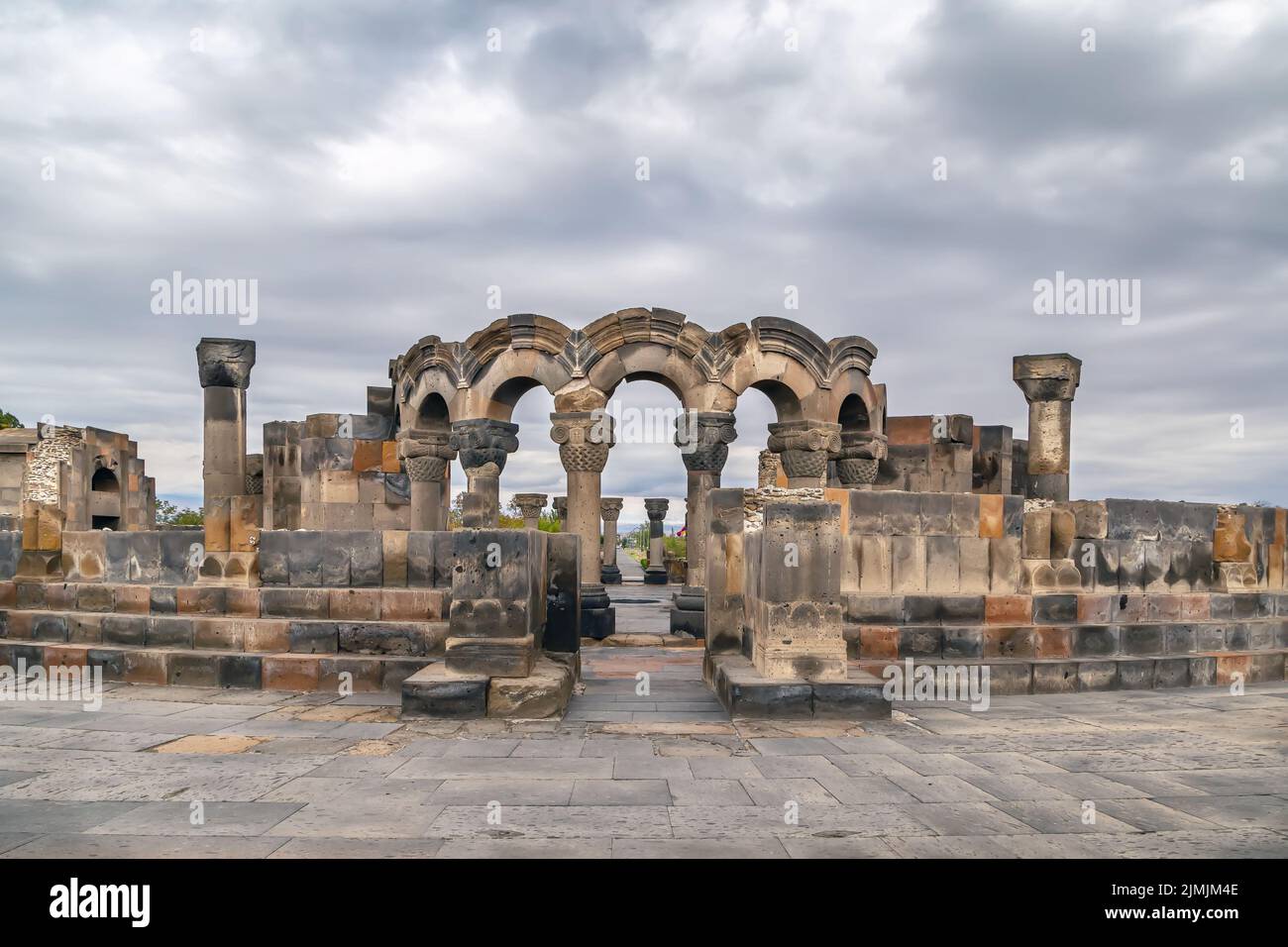 Zvartnots Cathedral, Armenia Stock Photo