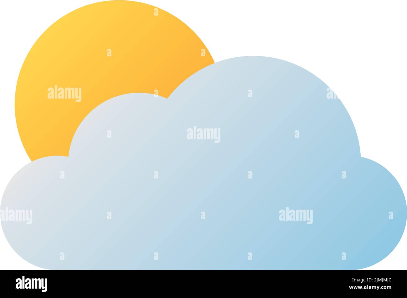 sun and cloud icon Stock Vector Image & Art - Alamy