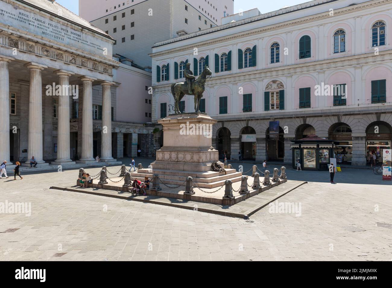 Monument of Giuseppe Garibaldi Stock Photo Alamy