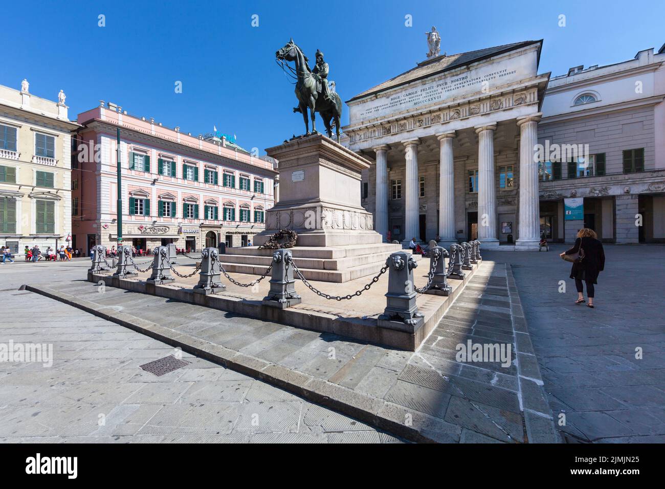 Monument of Giuseppe Garibaldi Stock Photo Alamy