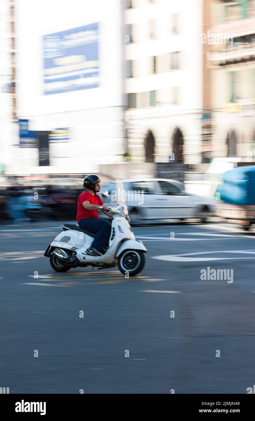 Scooter driver hires stock photography and images Alamy