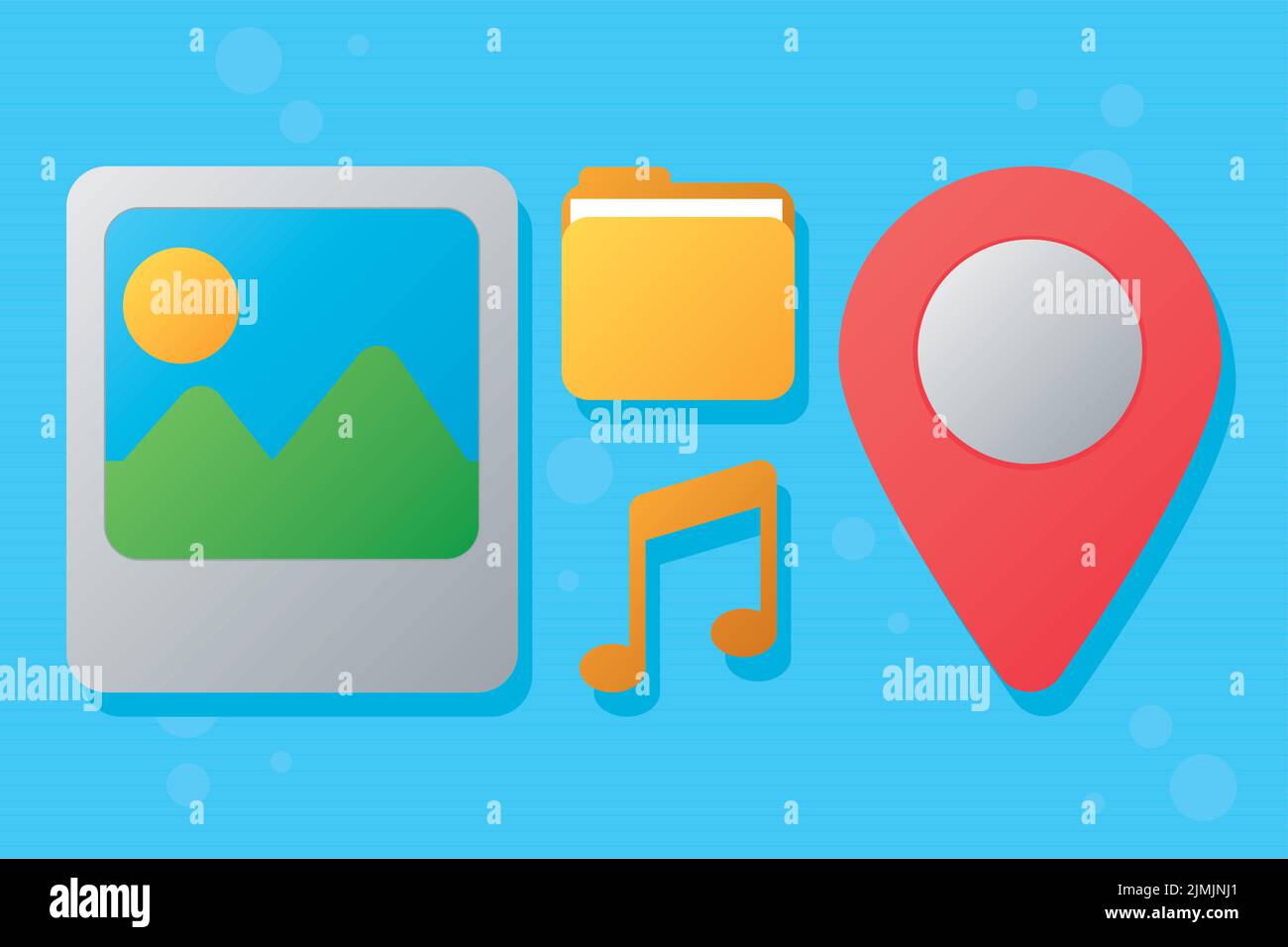 multimedia and app set Stock Vector Image & Art Alamy