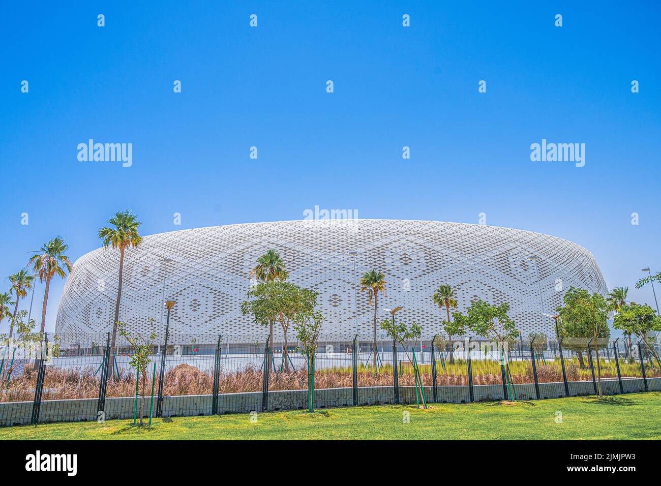 Al Thumama Stadium located in Qatar for the 2022 for FIFA World Cup Stock Photo