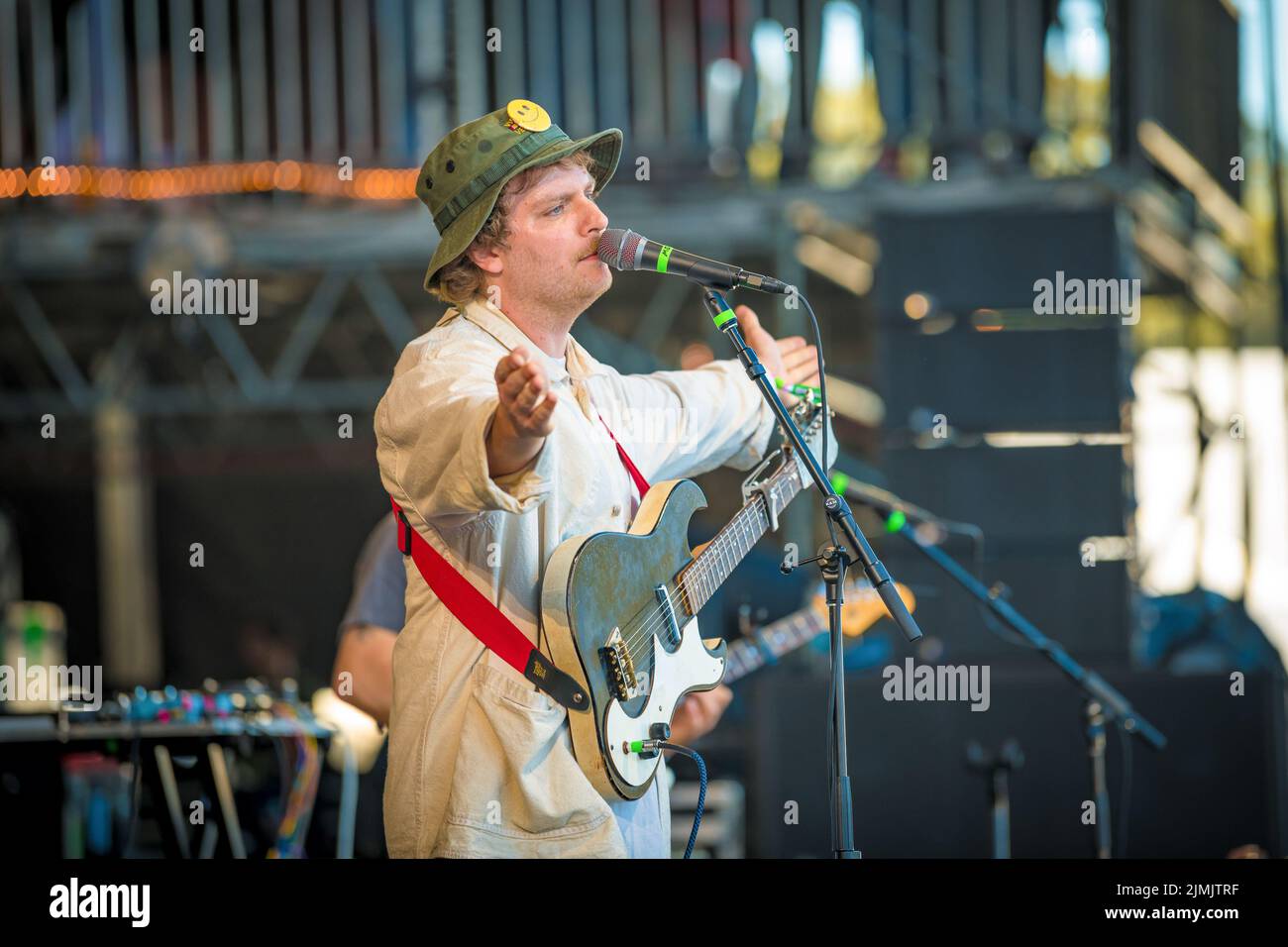 Mac DeMarco performs at the Land End Stage during the Outside Lands