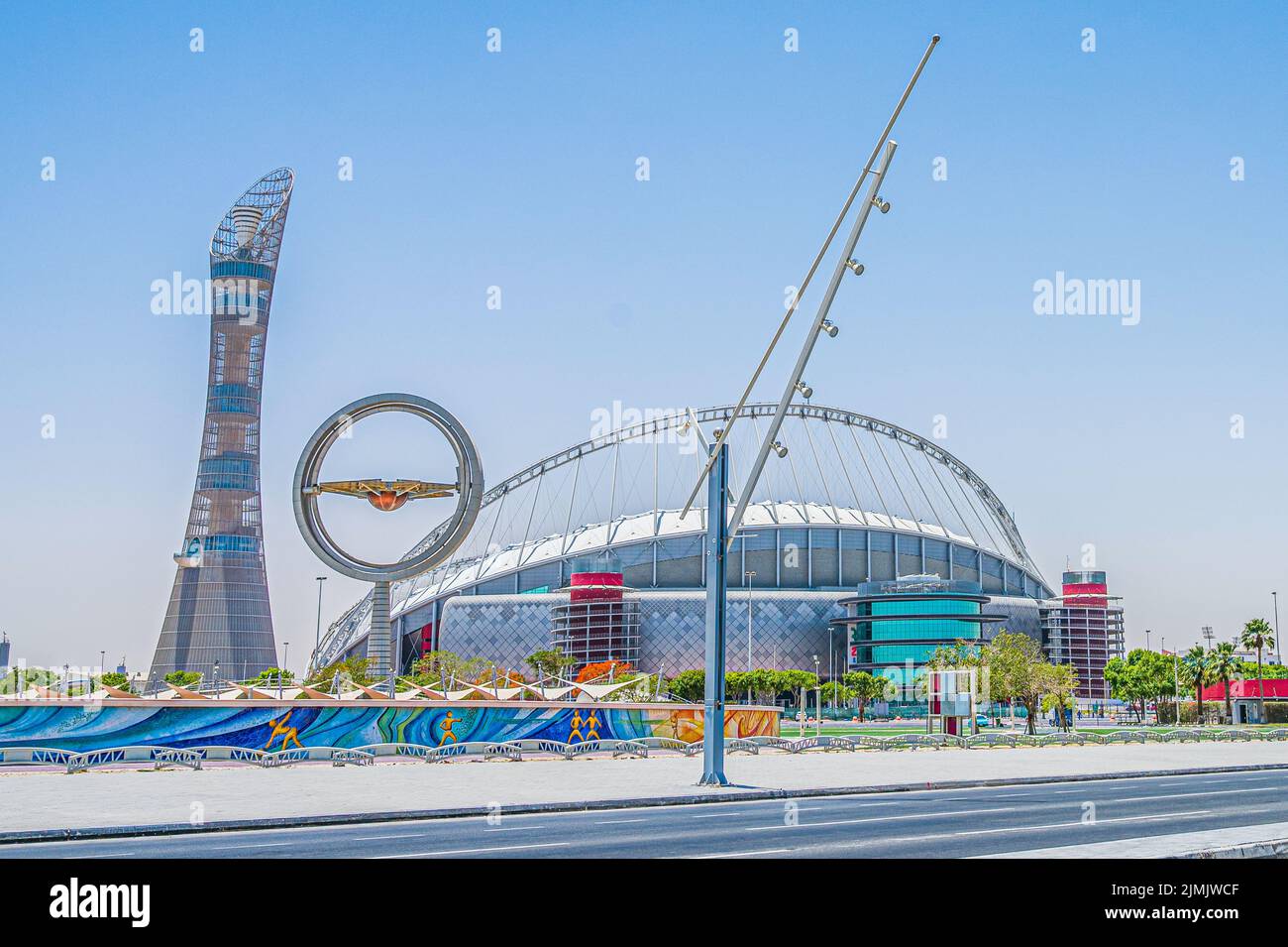 Al Khalifa Stadium will host games in Qatar for the 2022 for FIFA World Cup Stock Photo