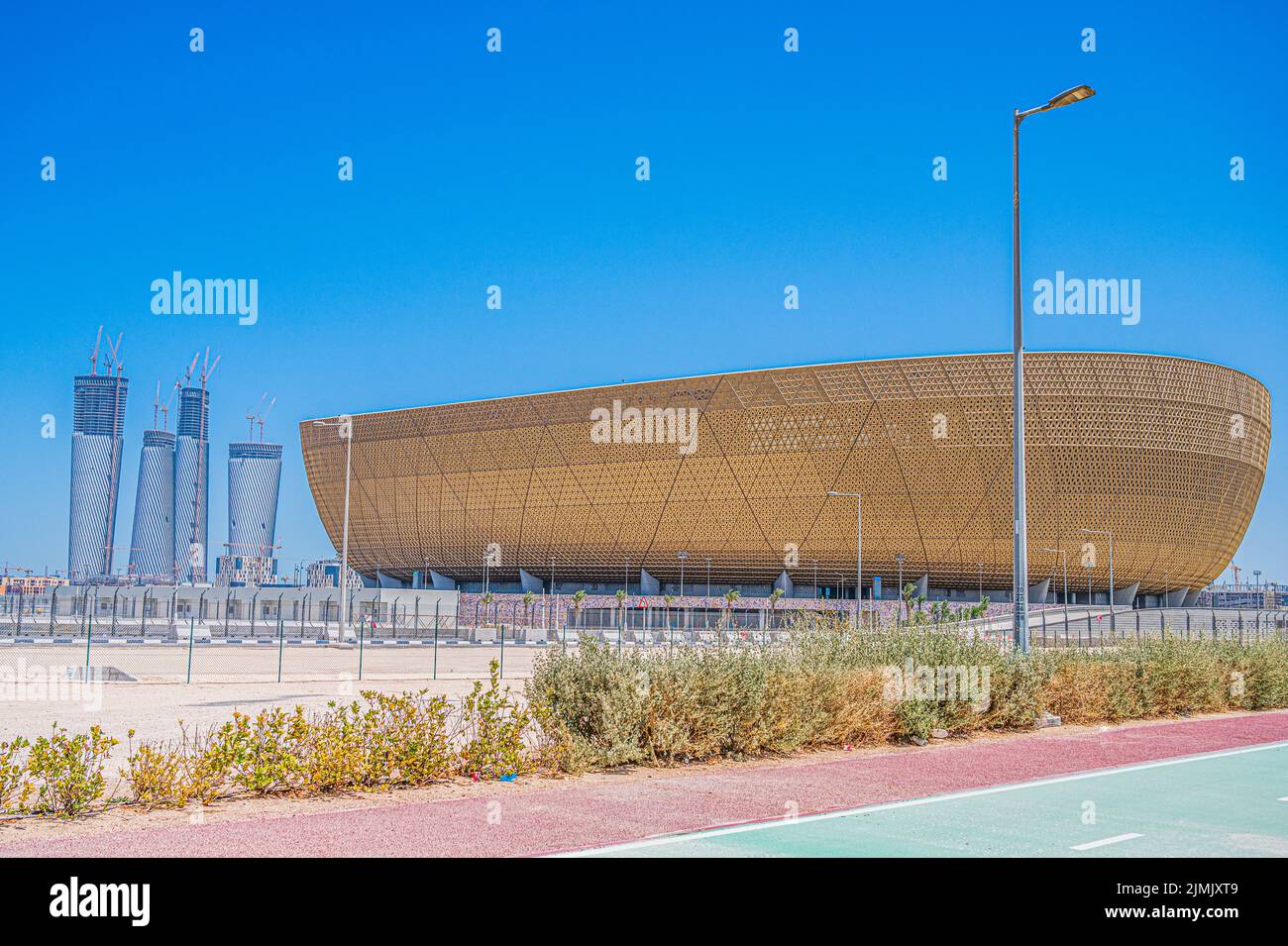 Lusail Stadium will host games in Qatar for the 2022 for FIFA World Cup Stock Photo