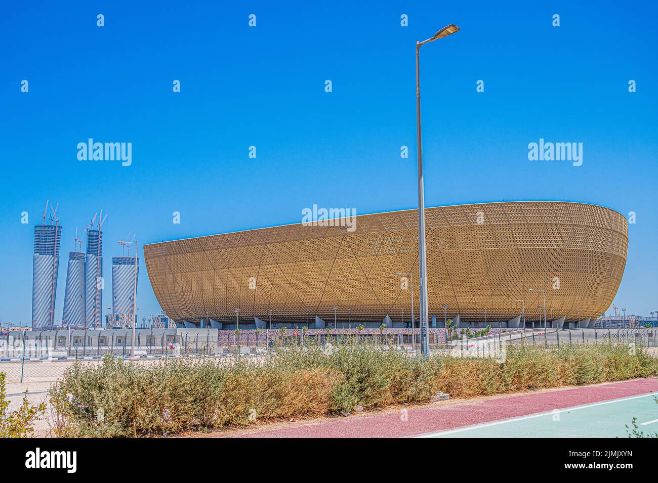 Lusail Stadium will host games in Qatar for the 2022 for FIFA World Cup Stock Photo