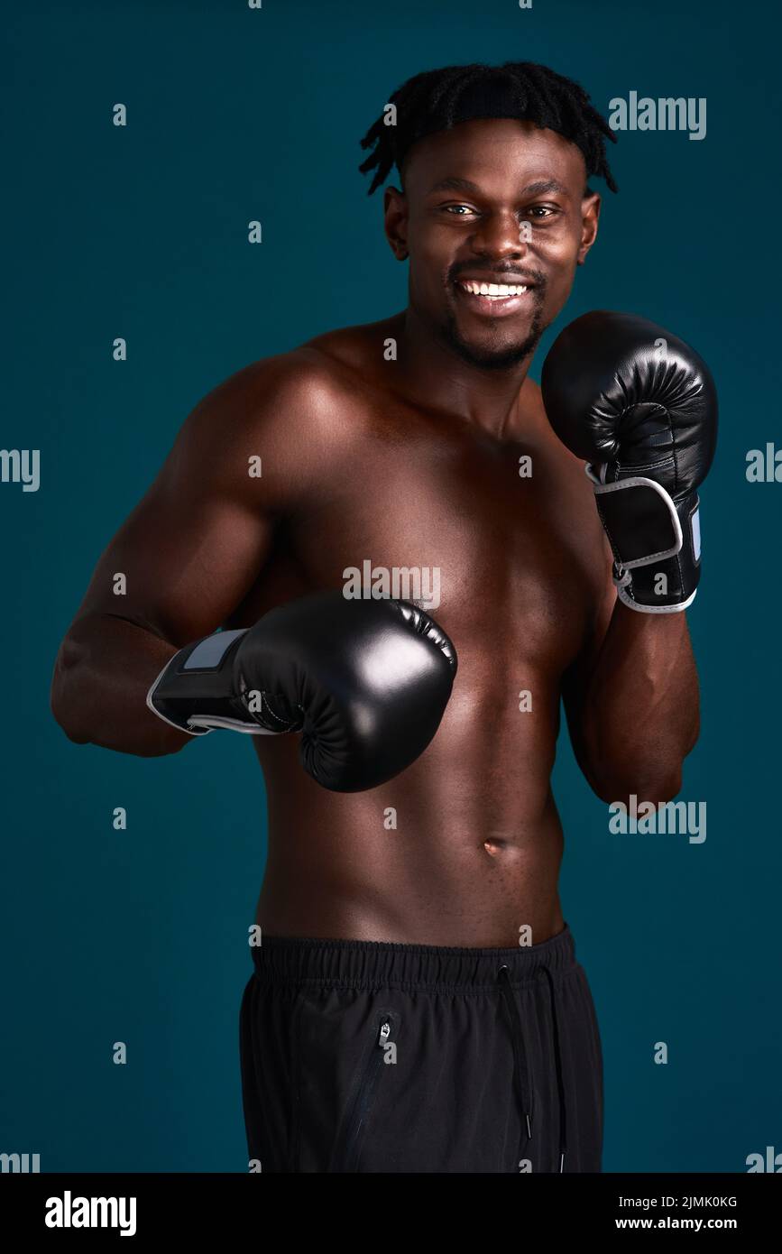 Boxer pose smiling hi-res stock photography and images - Alamy