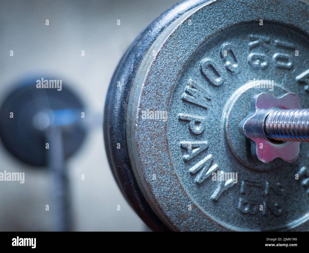 Closeup image of a fitness equipment Stock Photo