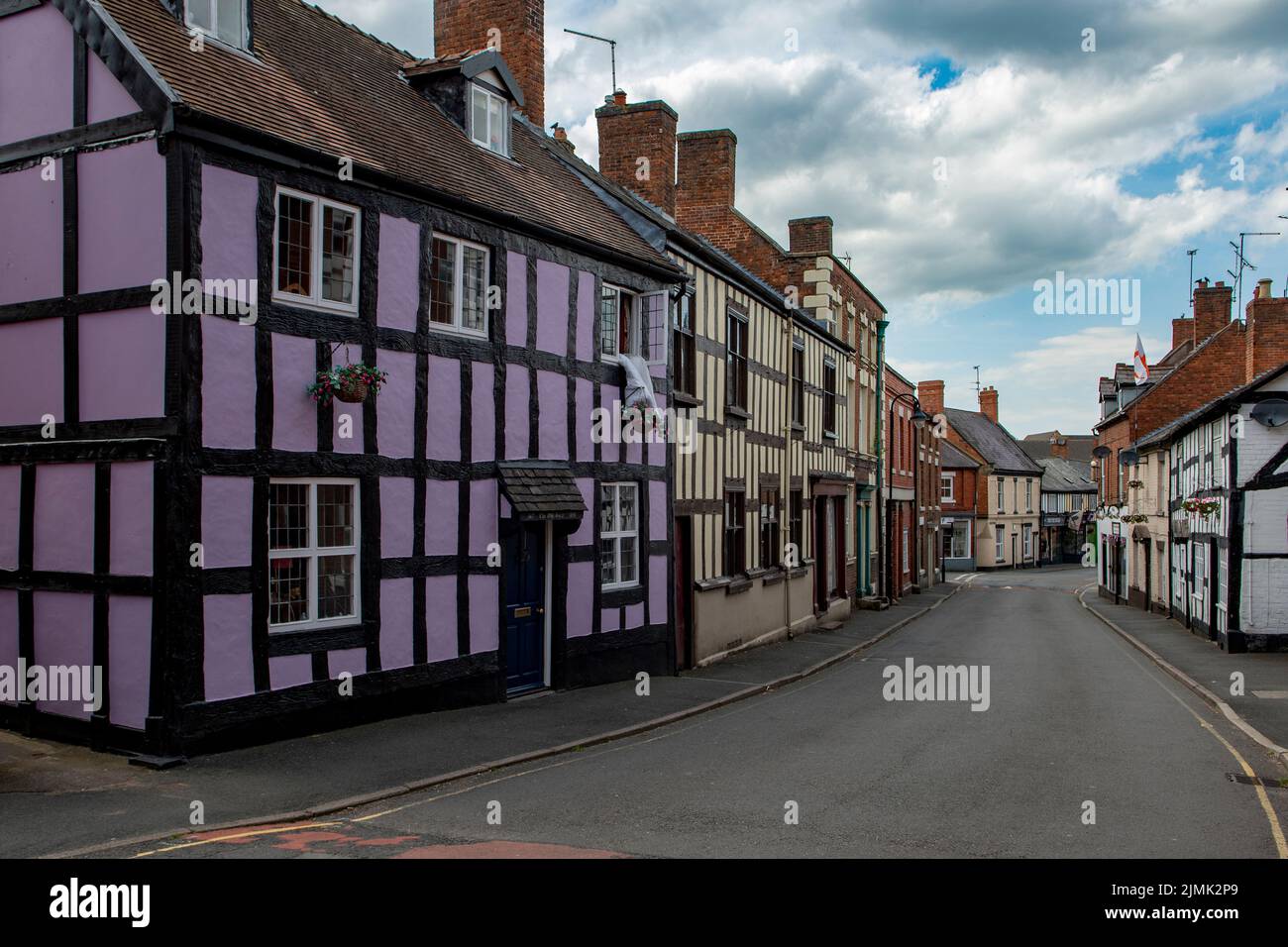 Halftimbered Houses, Whitchurch, Shropshire, England Stock Photo Alamy