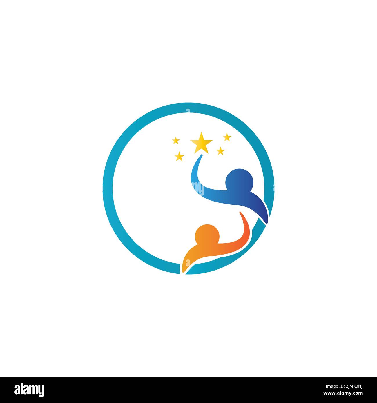 simple adoption and care community logo template vector icon Stock Vector