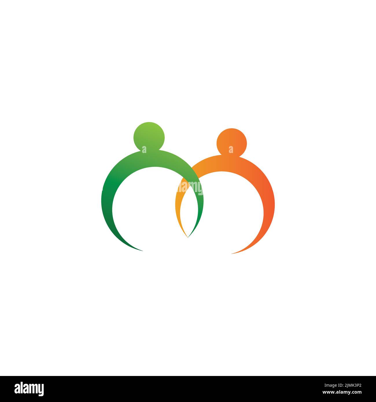 simple adoption and care community logo template vector icon Stock Vector