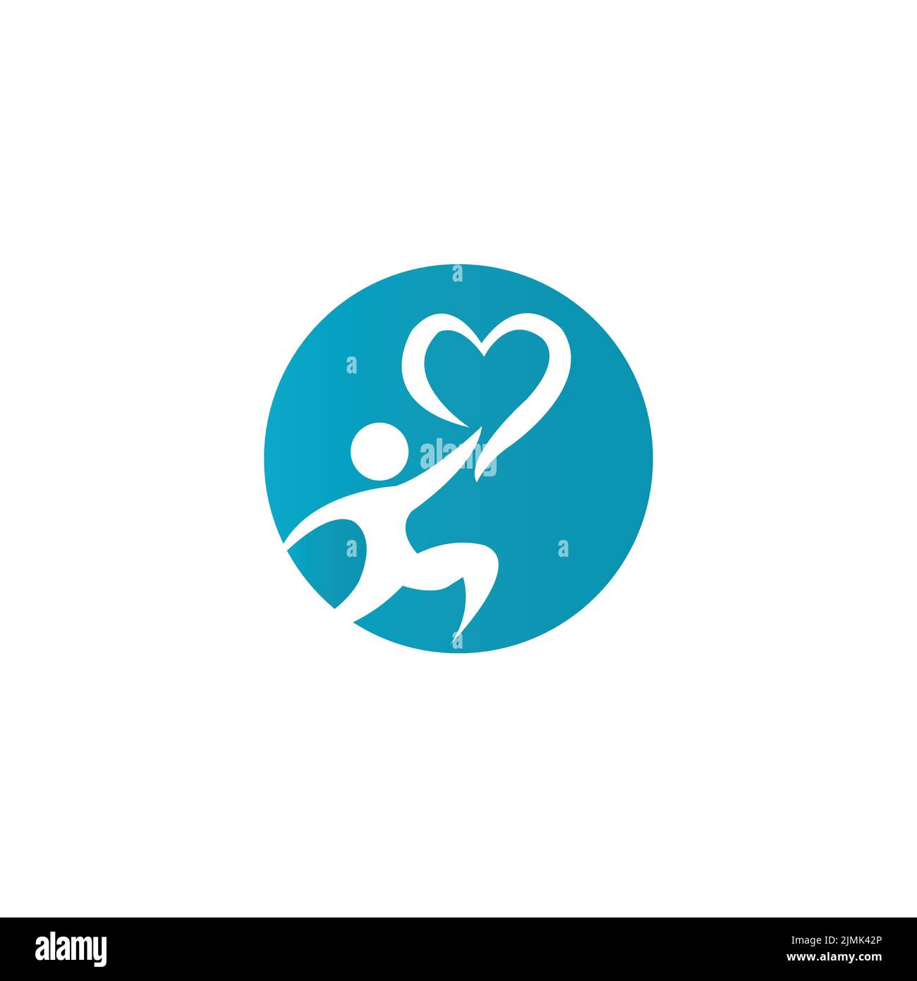 simple adoption and care community logo template vector icon Stock Vector