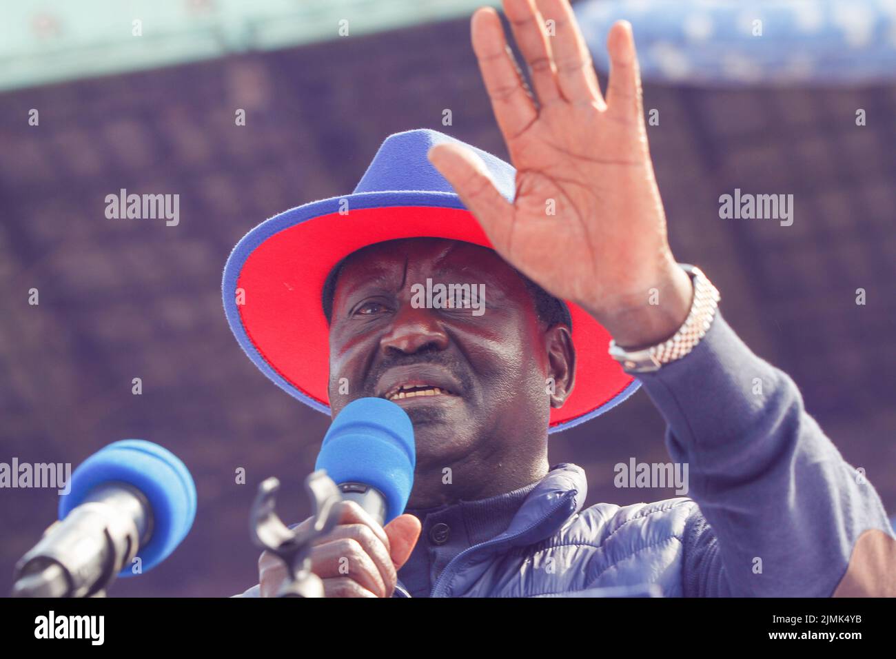 Former Kenyan Prime Minister Raila Odinga, the Azimio One Kenya ...