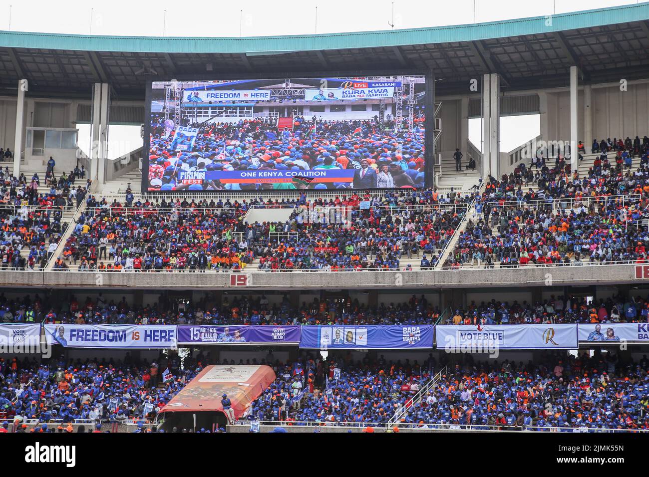 he Azimio One Kenya supporters seen during their last political ...