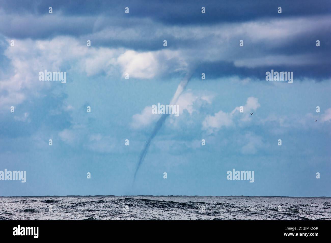 The sea tornado Stock Photo
