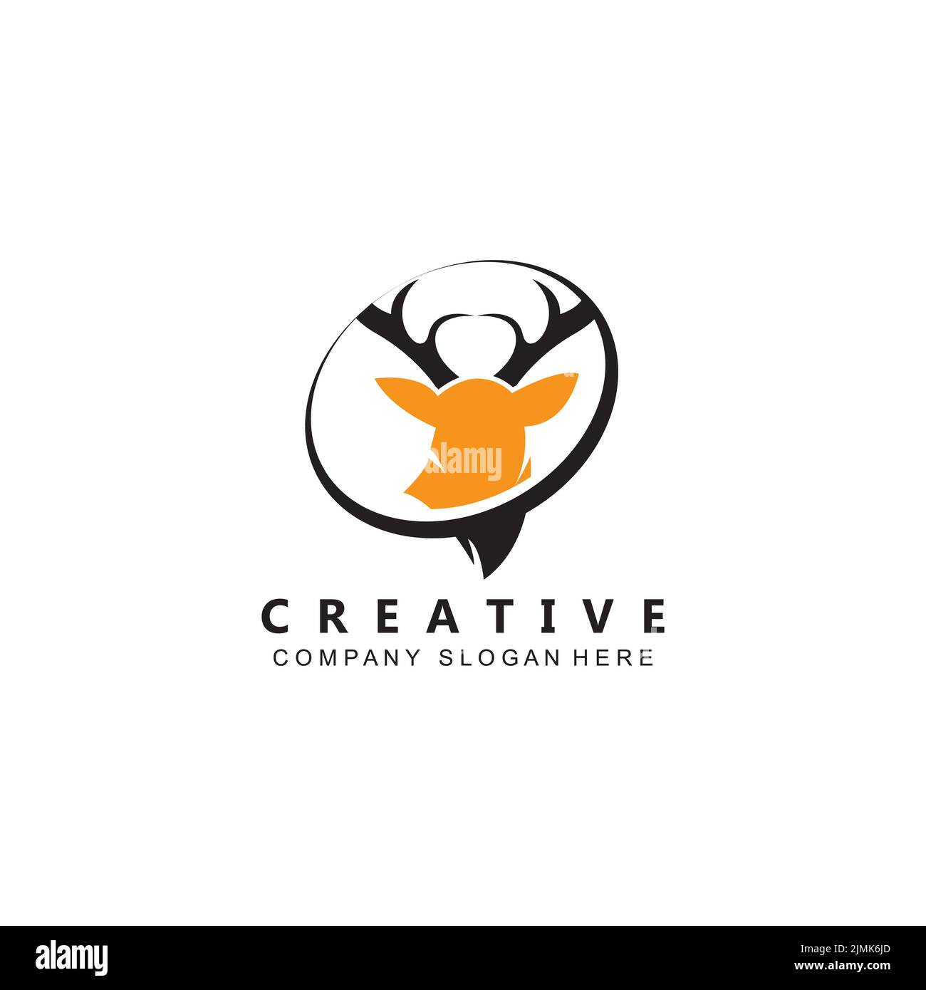 Deer Logo Template vector icon illustration design Stock Vector Image ...