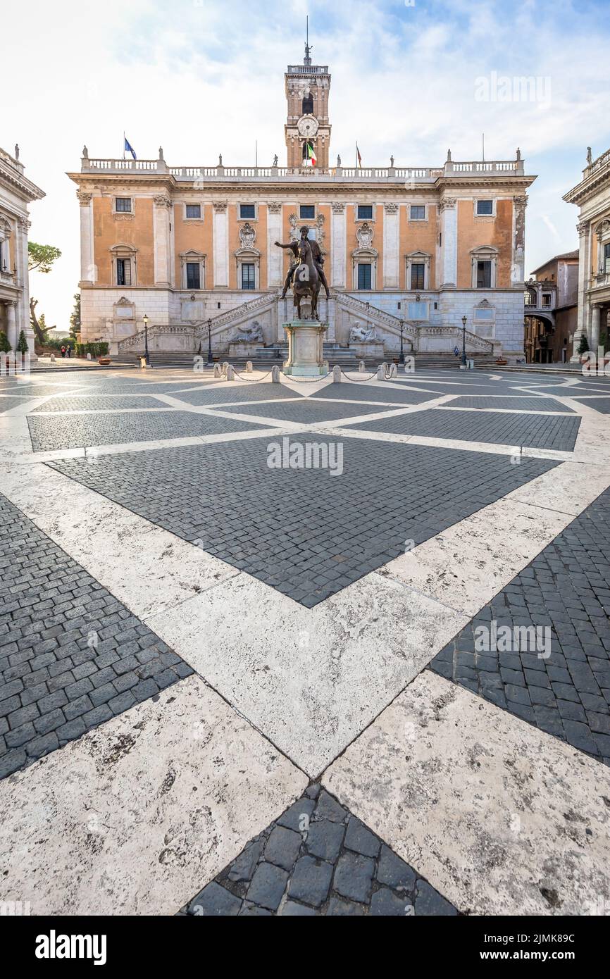 Capitolium Square (Piazza del Campidoglio) in Rome, Italy. Made by ...