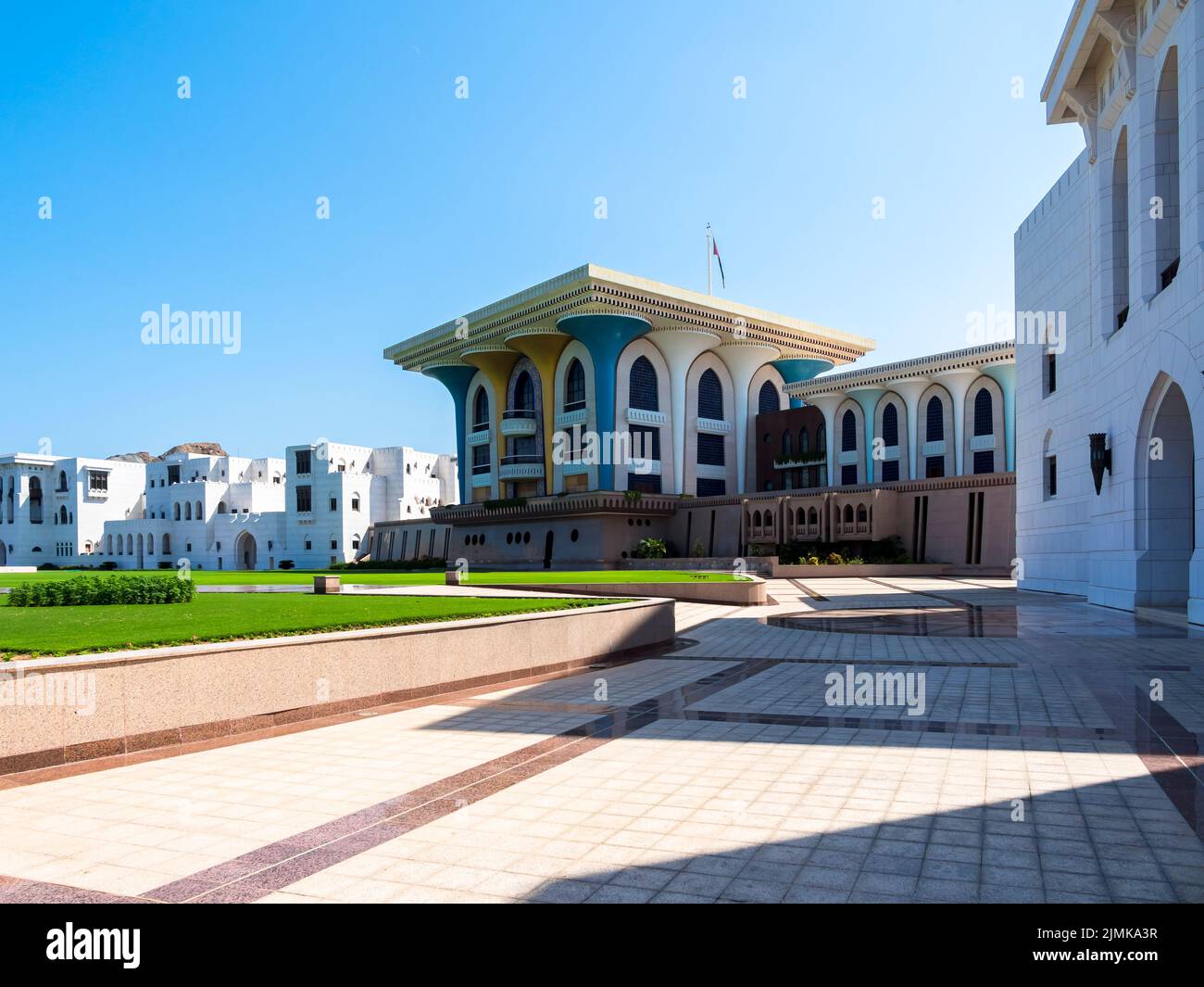 Der Al-Alam-Sultanspalast des Sultans Qaboos Stock Photo - Alamy