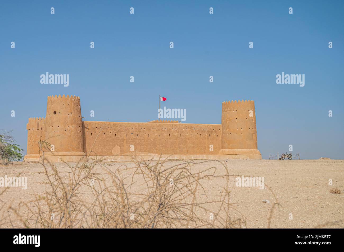 Al Zubarah Fort is a World Heritage Site in Qatar for the 2022 for FIFA World Cup Stock Photo