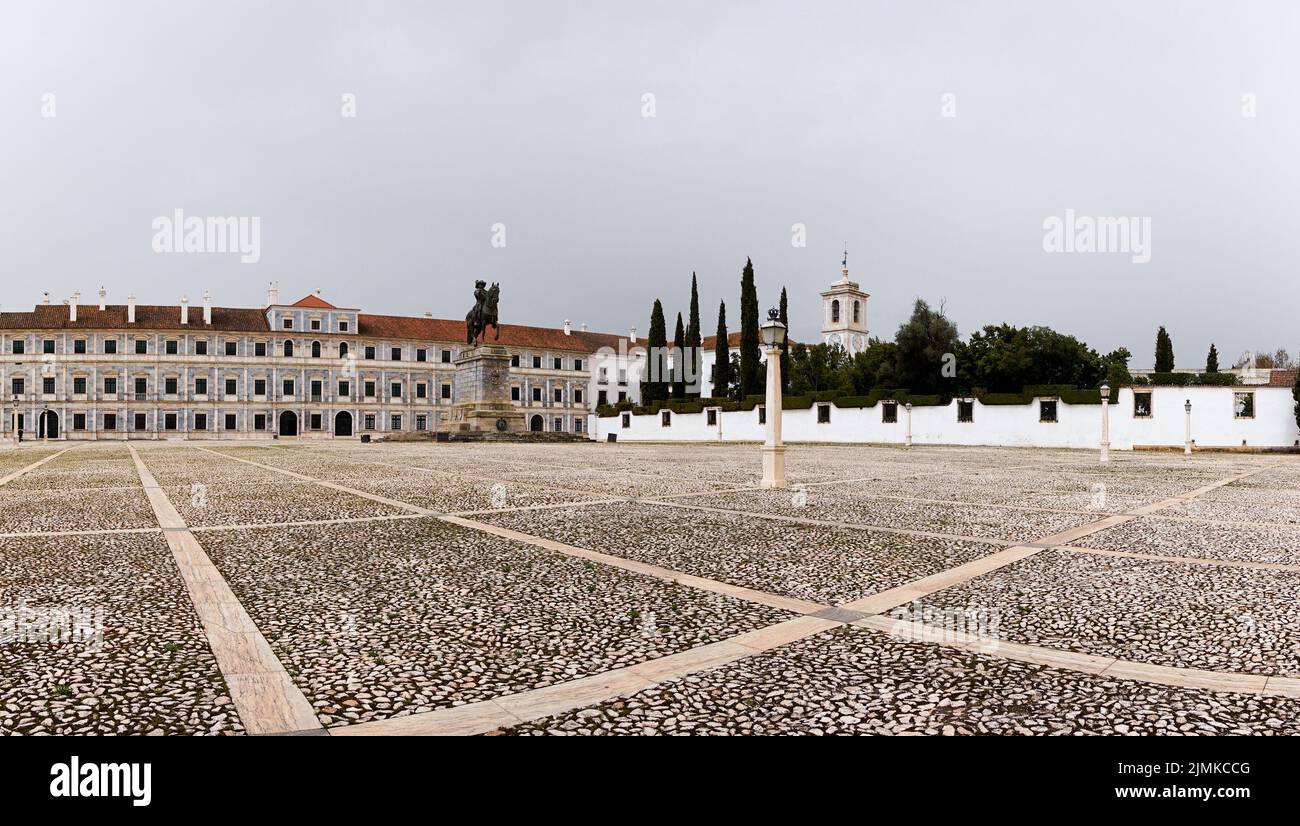 Panorama view of the Ducal Palace of the House of Braganza Stock Photo