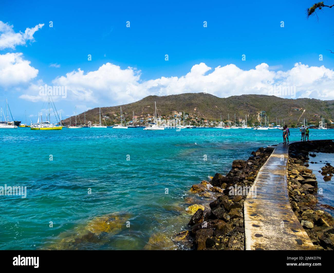 Bay in front of Port Elisabeth Stock Photo