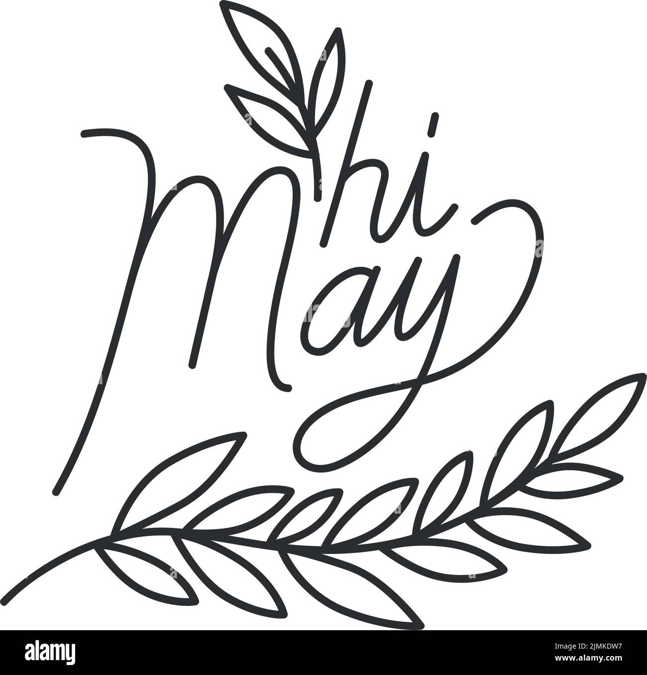 design-of-hi-may-stock-vector-image-art-alamy
