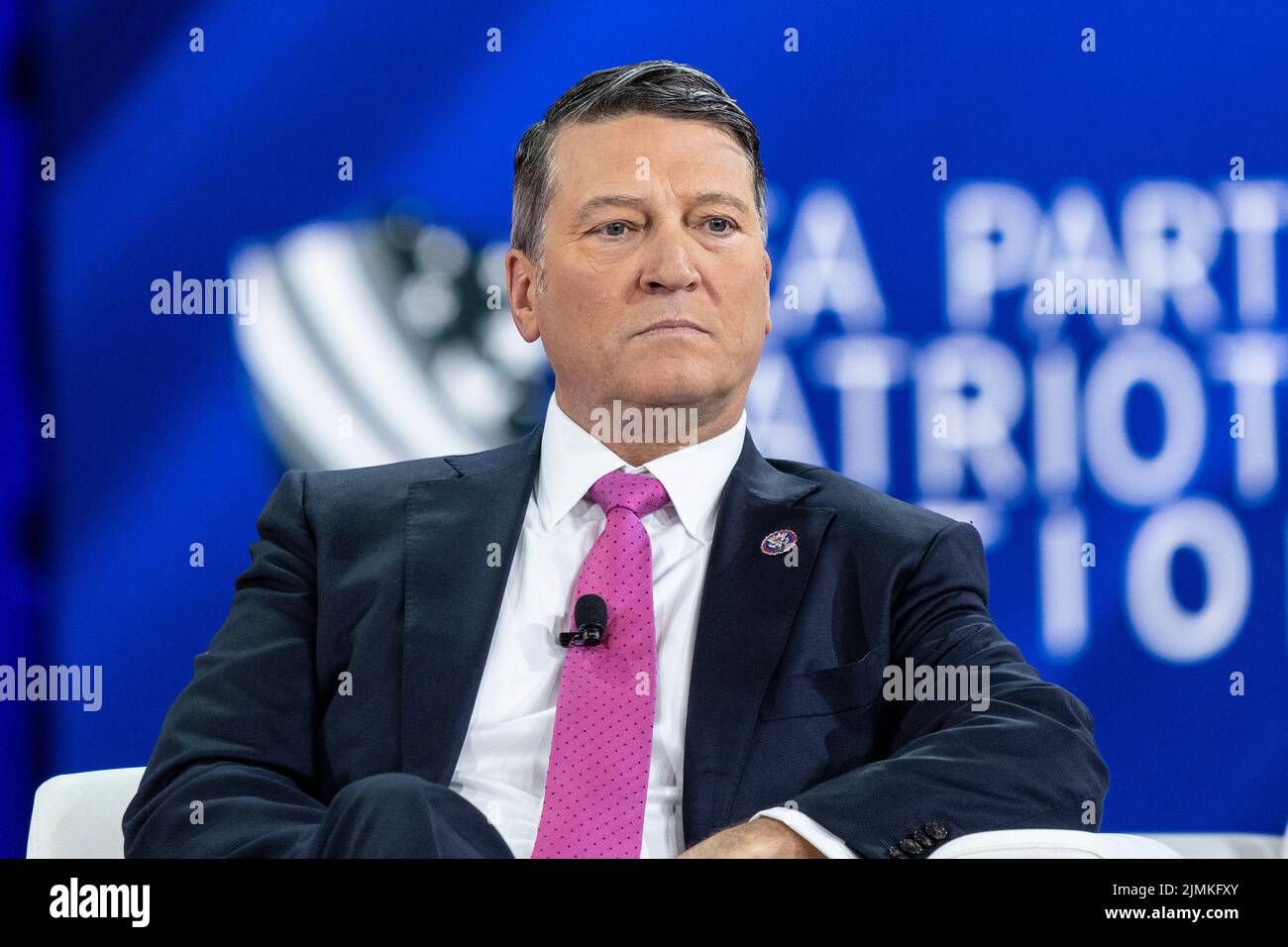 Dallas, Texas, USA. 6th Aug, 2022. Congressman Ronny Jackson speaks during CPAC (Conservative Political Action Conference) Texas 2022 conference at Hilton Anatole (Credit Image: © Lev Radin/Pacific Press via ZUMA Press Wire) Stock Photo