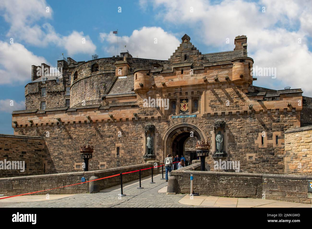 Entrance to Edinburgh Castle, Edinburgh, Mid-Lothian, Scotland Stock Photo
