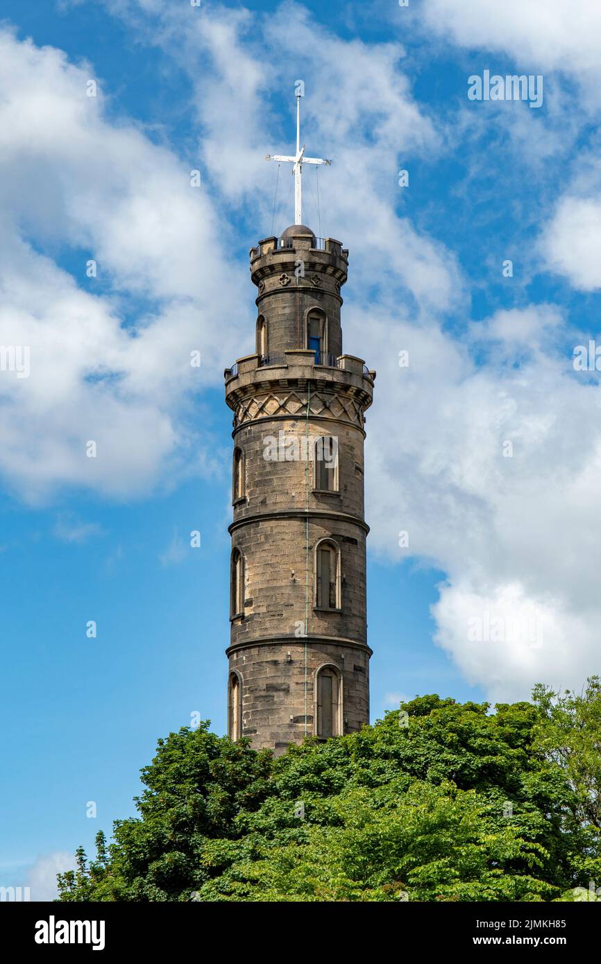 Nelson Monument, Calton Hill, Edinburgh, Mid-Lothian, Scotland Stock Photo
