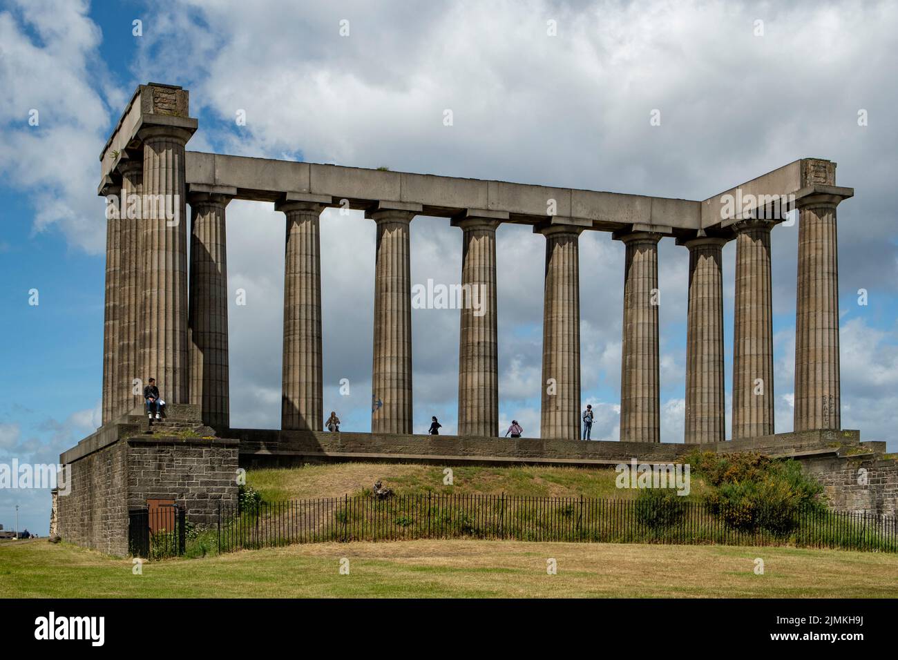 National Monument of Scotland, Calton Hill, Edinburgh, Mid-Lothian, Scotland Stock Photo