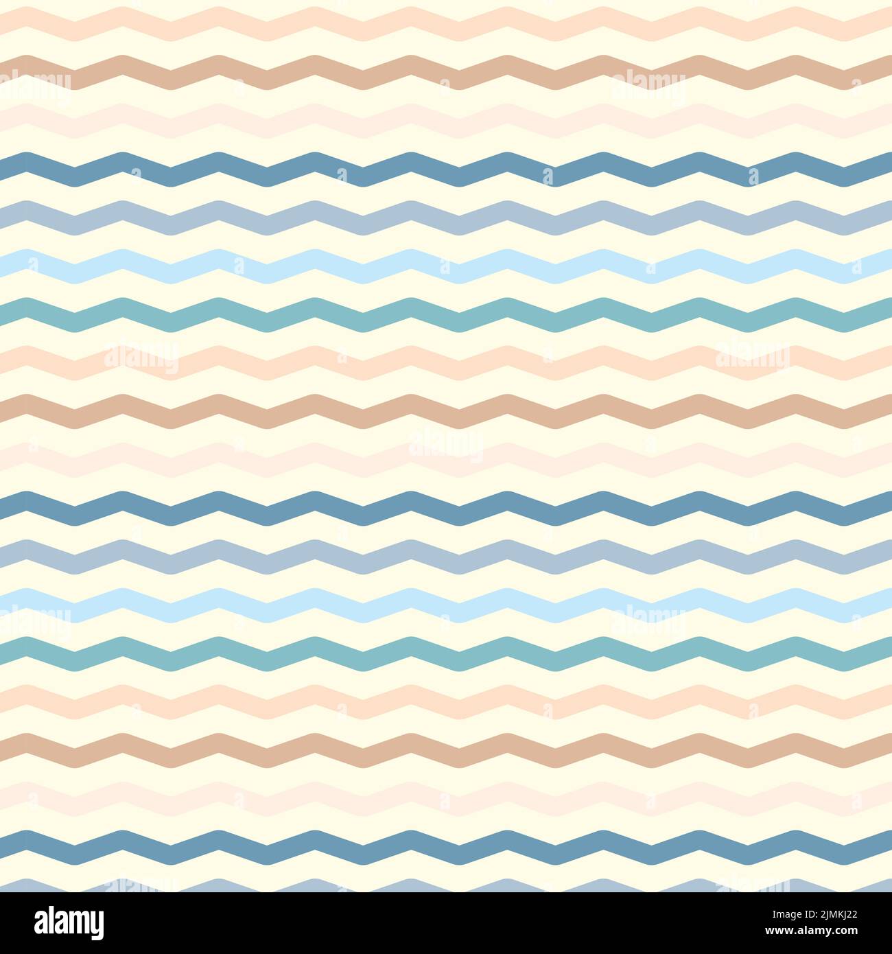 Pastel colored zigzag lines wallpaper. Seamless shevron pattern on light background. Vector
