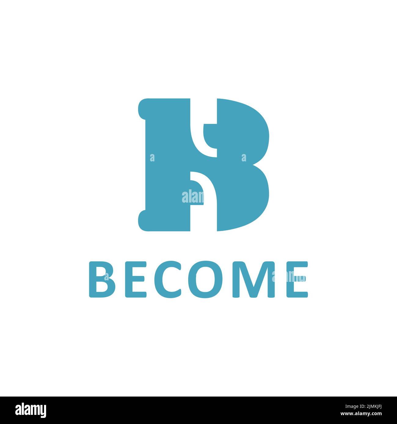 Initial Letter B Become icon logo design Stock Vector Image & Art - Alamy