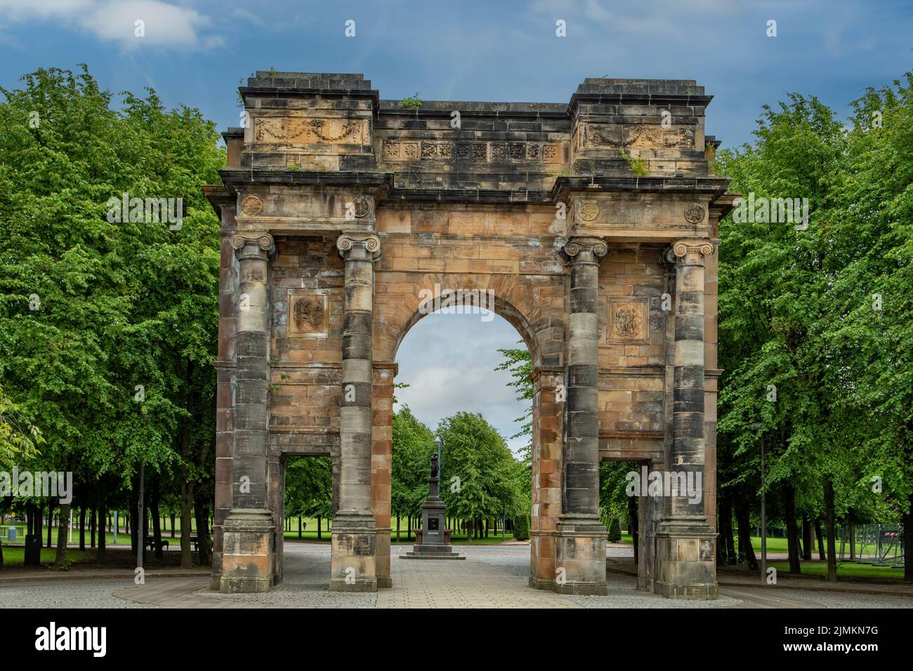 McLennan Arch, Glasgow Green, Glasgow, Scotland Stock Photo