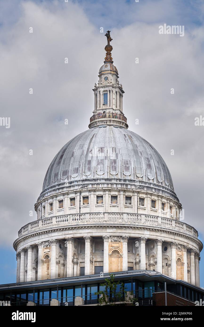 The dome at St Paul's cathedral, London, England. Stock Photo