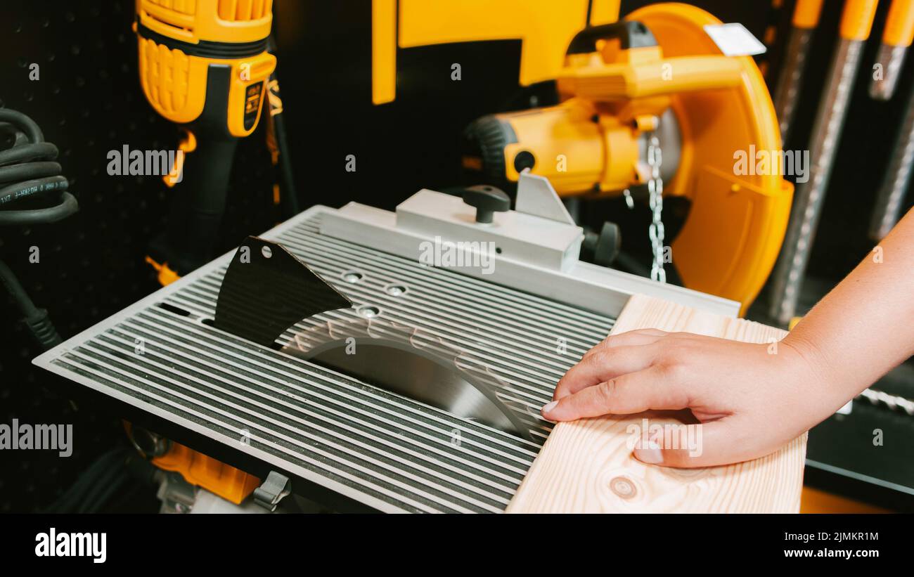 industrial injury concept woodwork manufacturing Stock Photo Alamy