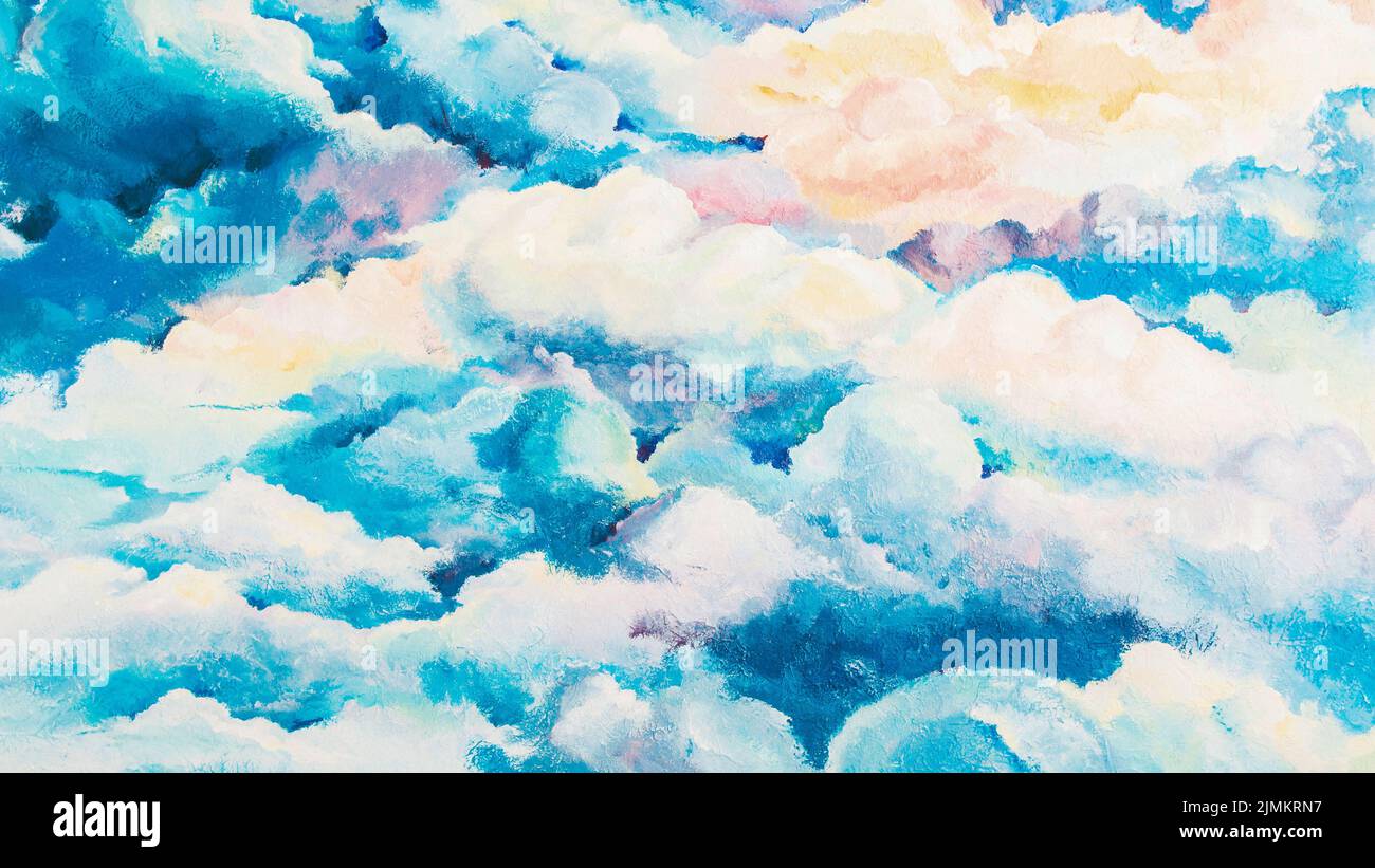 creative artwork decorative pattern clouds sky Stock Photo