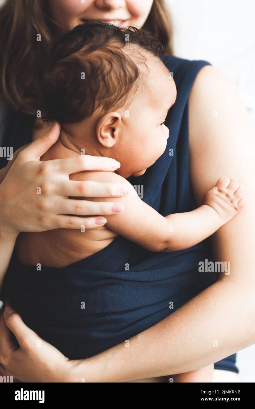 family happiness parenting motherhood african baby Stock Photo