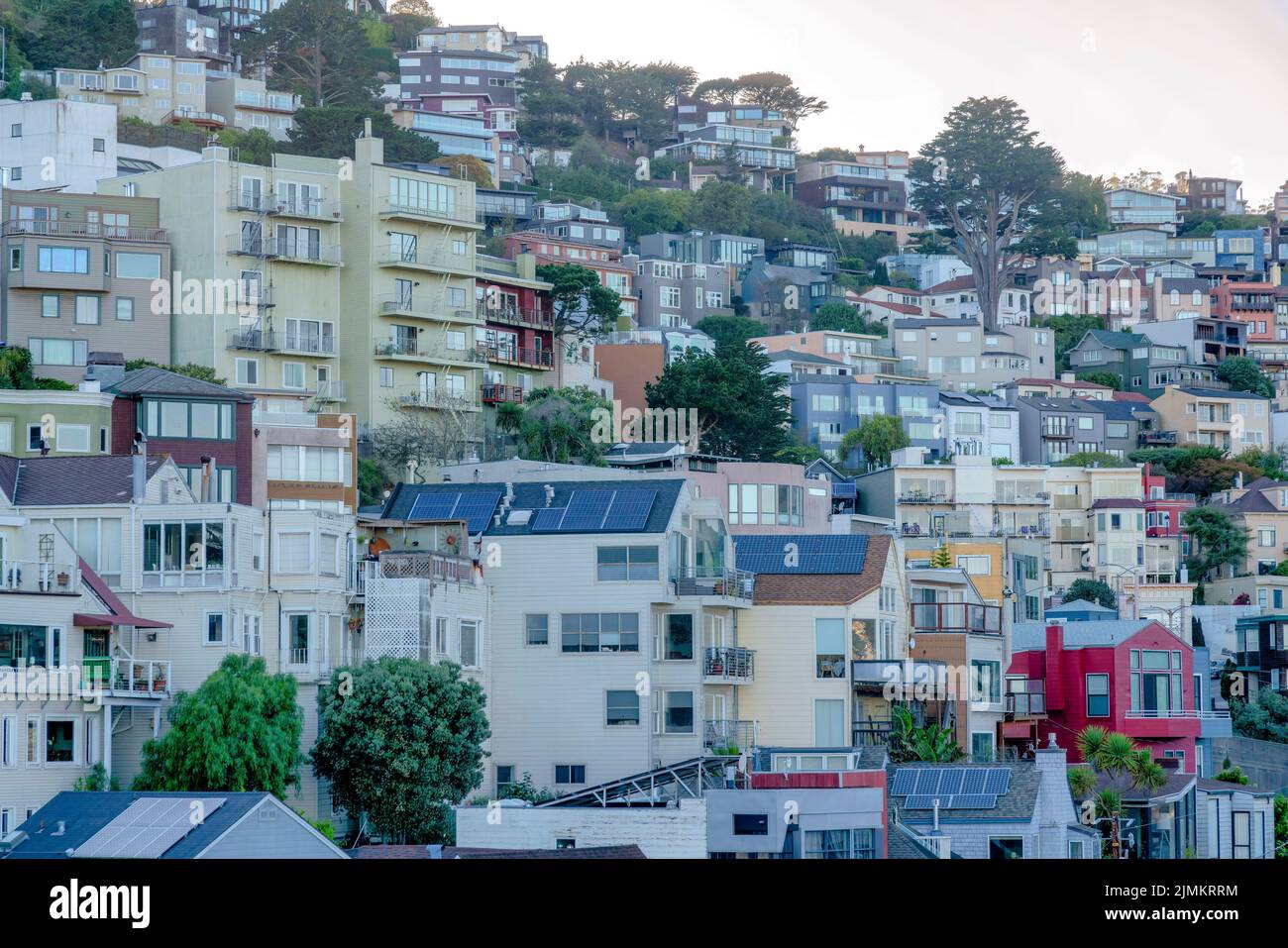 Gallery Detail: Apartment Buildings On A Mountain At San Francisco California
