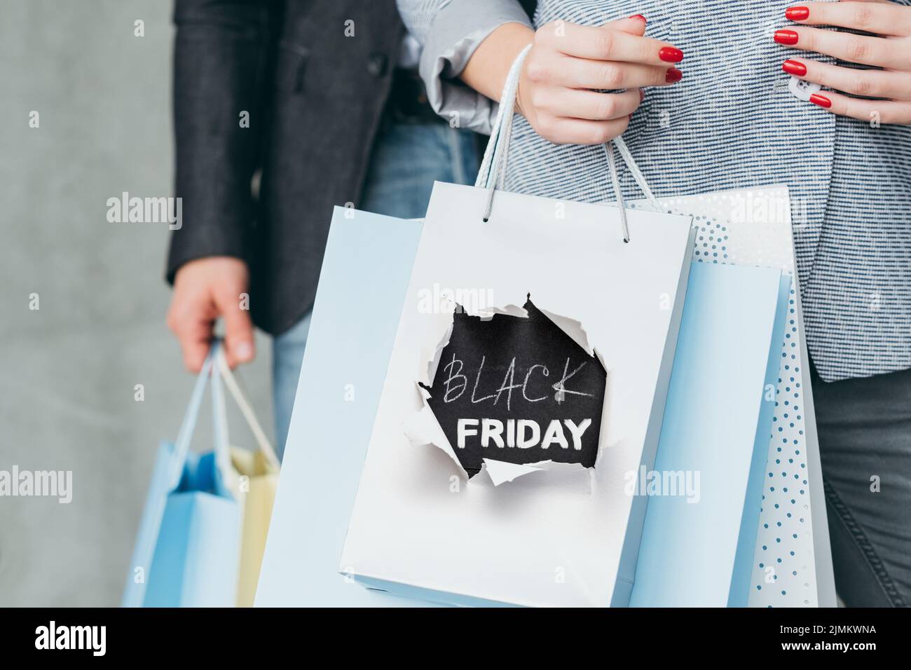 black friday shopping seasonal sale consumerism Stock Photo