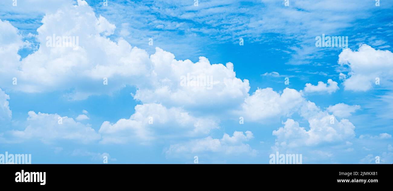 white clouds on Cloudy blue sky abstract nature background Stock Photo ...