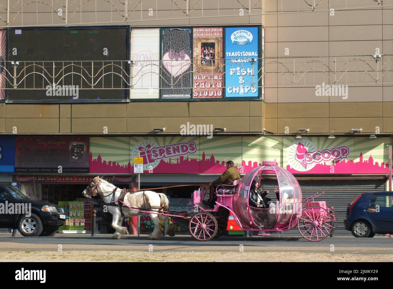 Cinderella carriage golden mile blackpool hires stock photography and