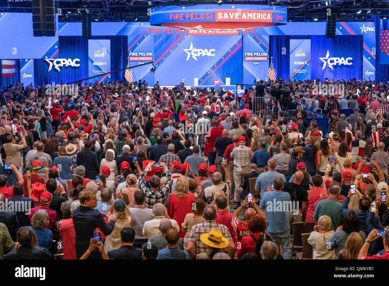Atmosphere during last day of CPAC Texas 2022 conference at Hilton