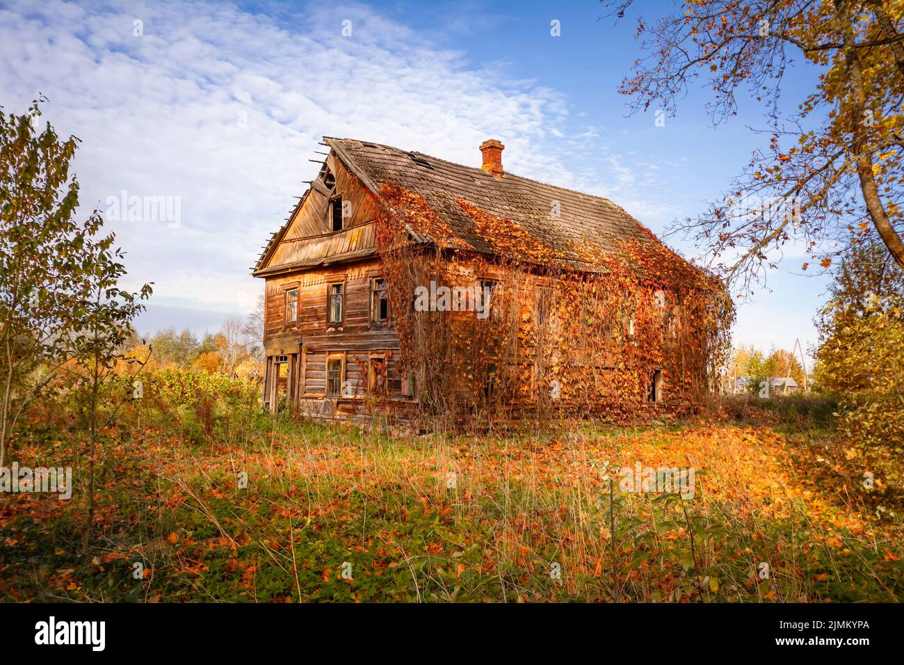 An abandoned old house Stock Photo