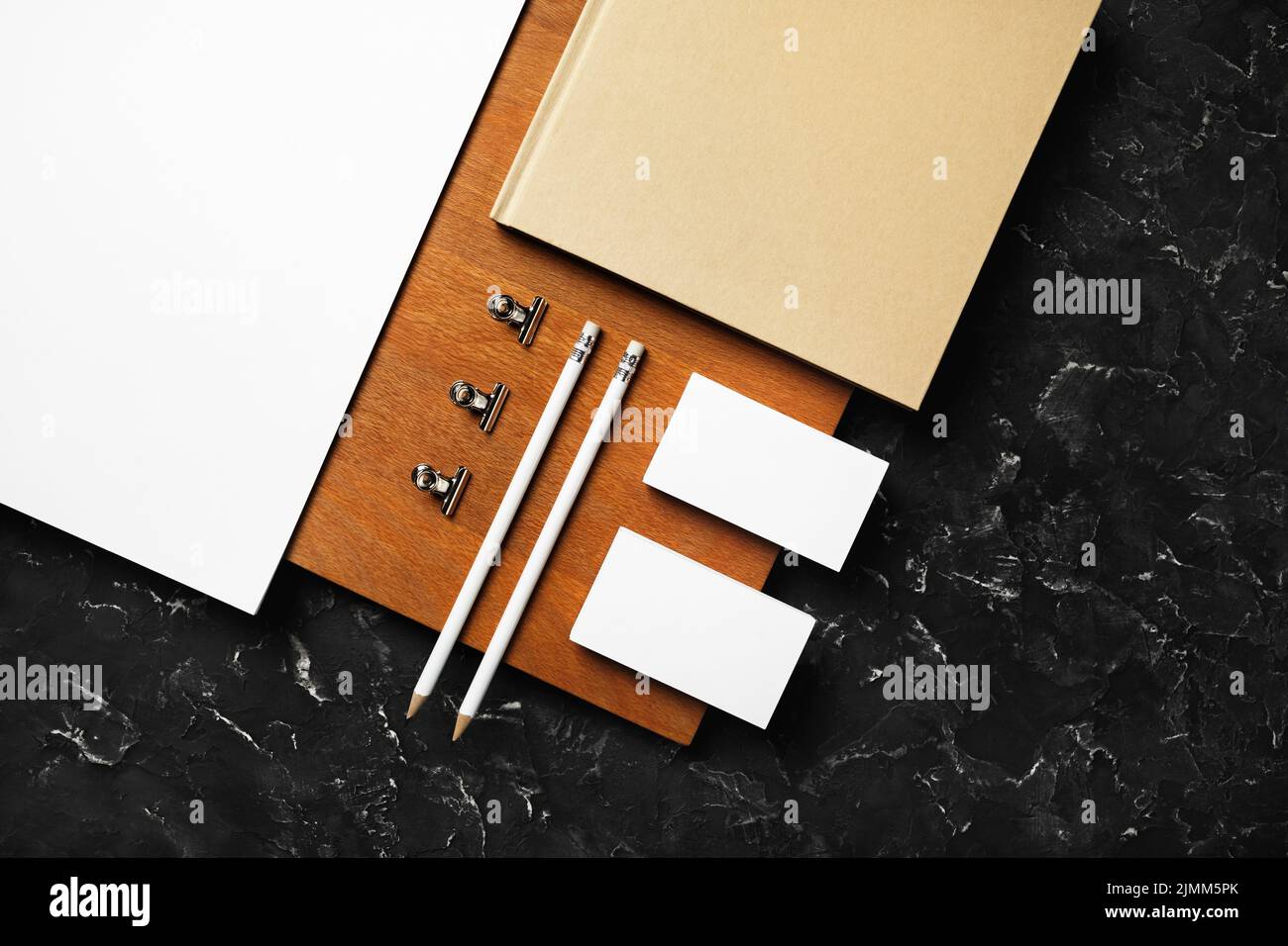 Blank Stationery Mockup Stock Photo Alamy