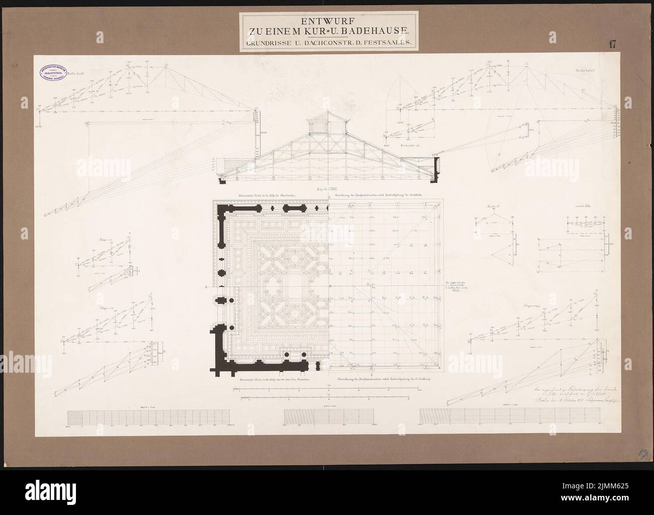 Dachkonstruktionsplan hires stock photography and images Alamy