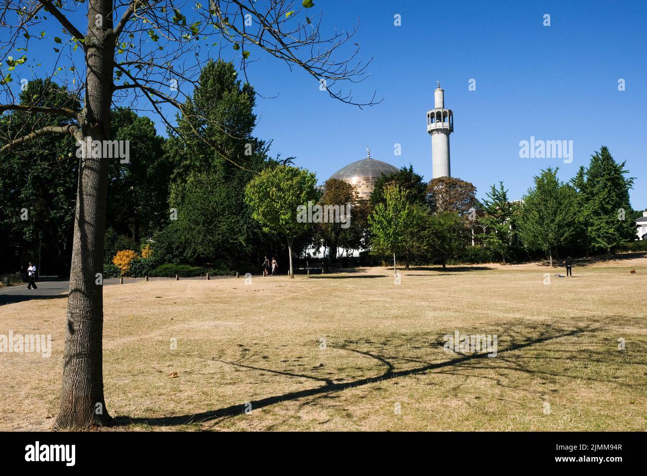 Regents Park, London, UK. 7th Aug 2022. UK Weather: dry conditions in Regents Park. Credit: Matthew Chattle/Alamy Live News Stock Photo