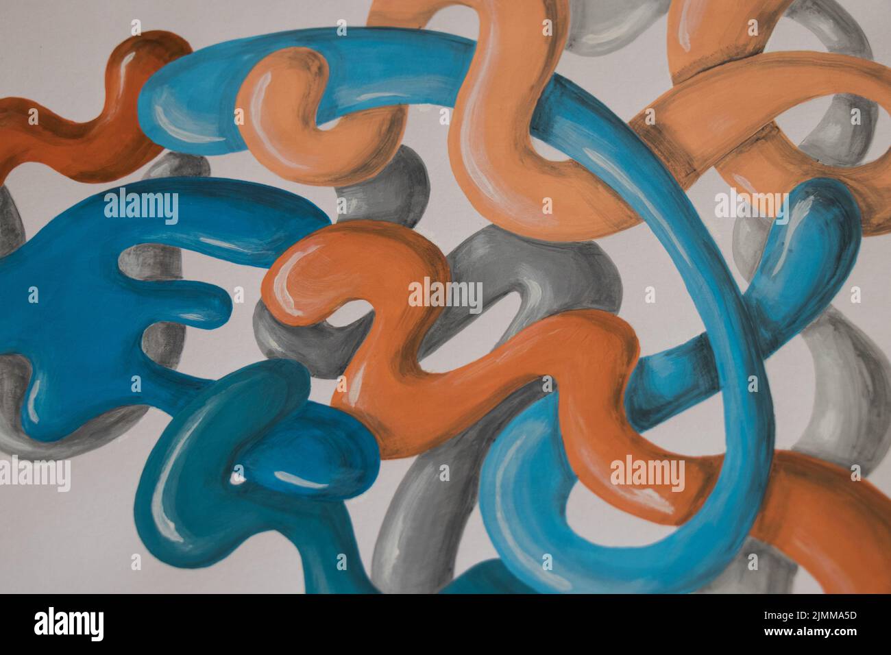 Abstract composition with acrylic paint Stock Photo - Alamy