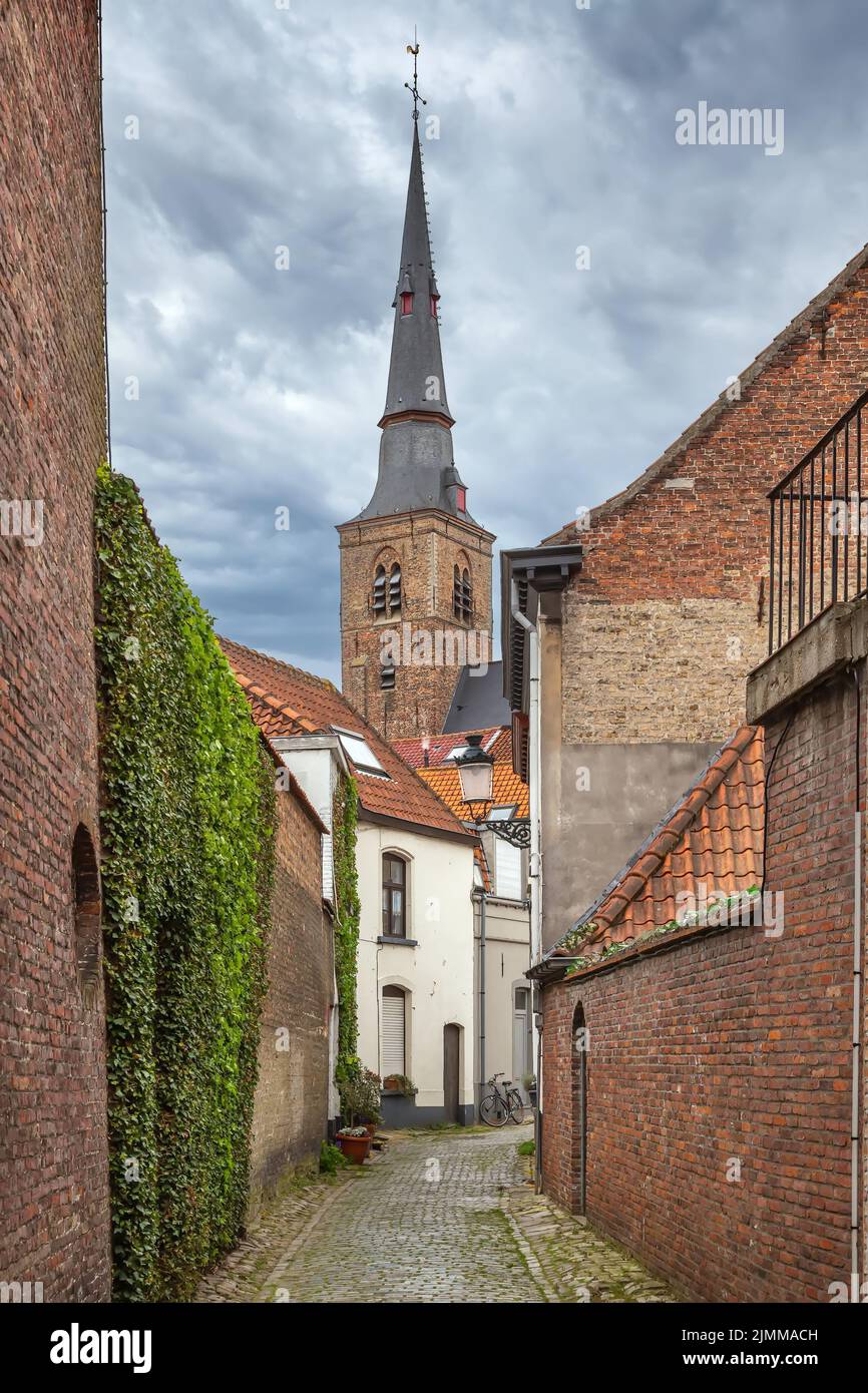Street in Bruges, Belgium Stock Photo Alamy